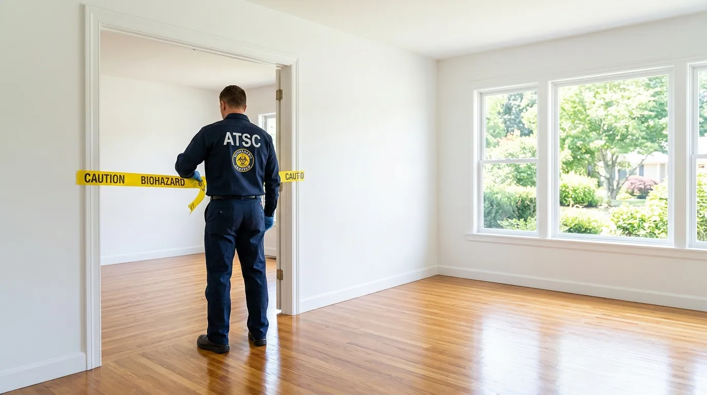 Certified biohazard cleanup crew performing Trauma Scene Cleanup in Fort Hamilton